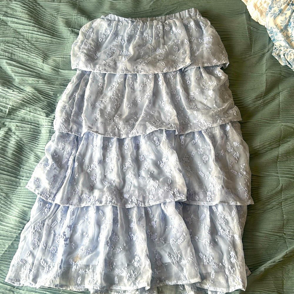 Altar’d state XS long blue skirt